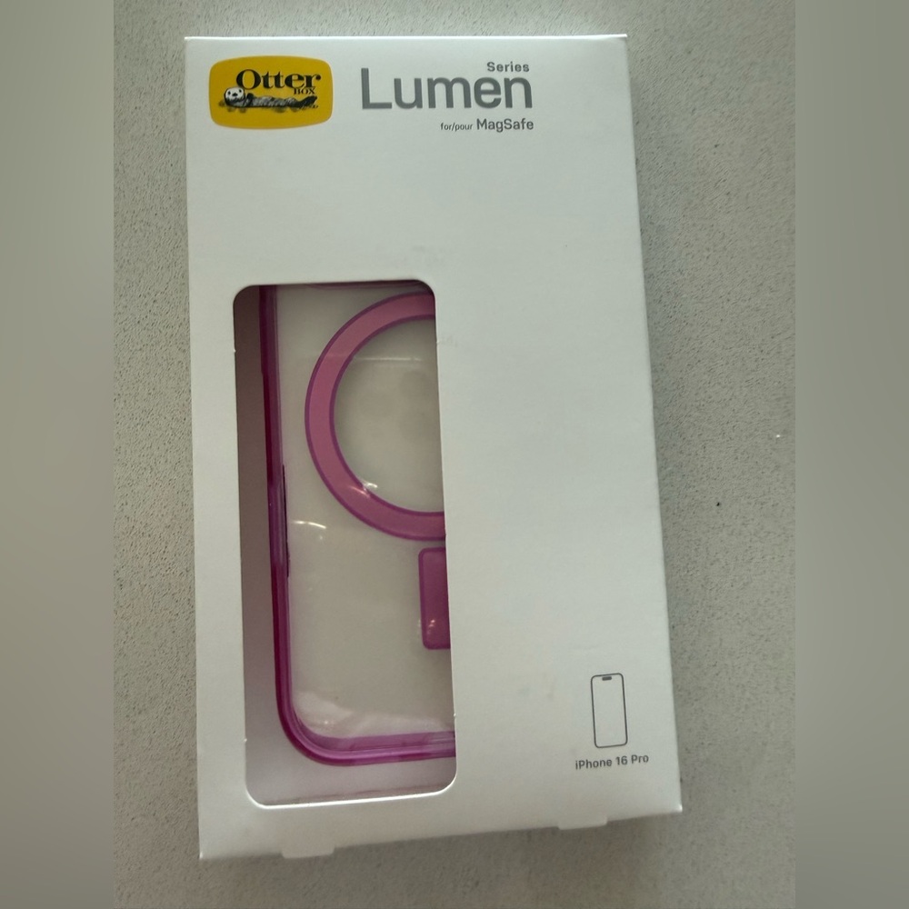 MagSafe Compatible iPhone 16 Pro Case Magenta - Purple/Pink Lumen Otterbox case